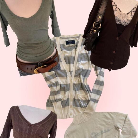 American Eagle Outfitters Tops - Y2k bundle of 5 tops